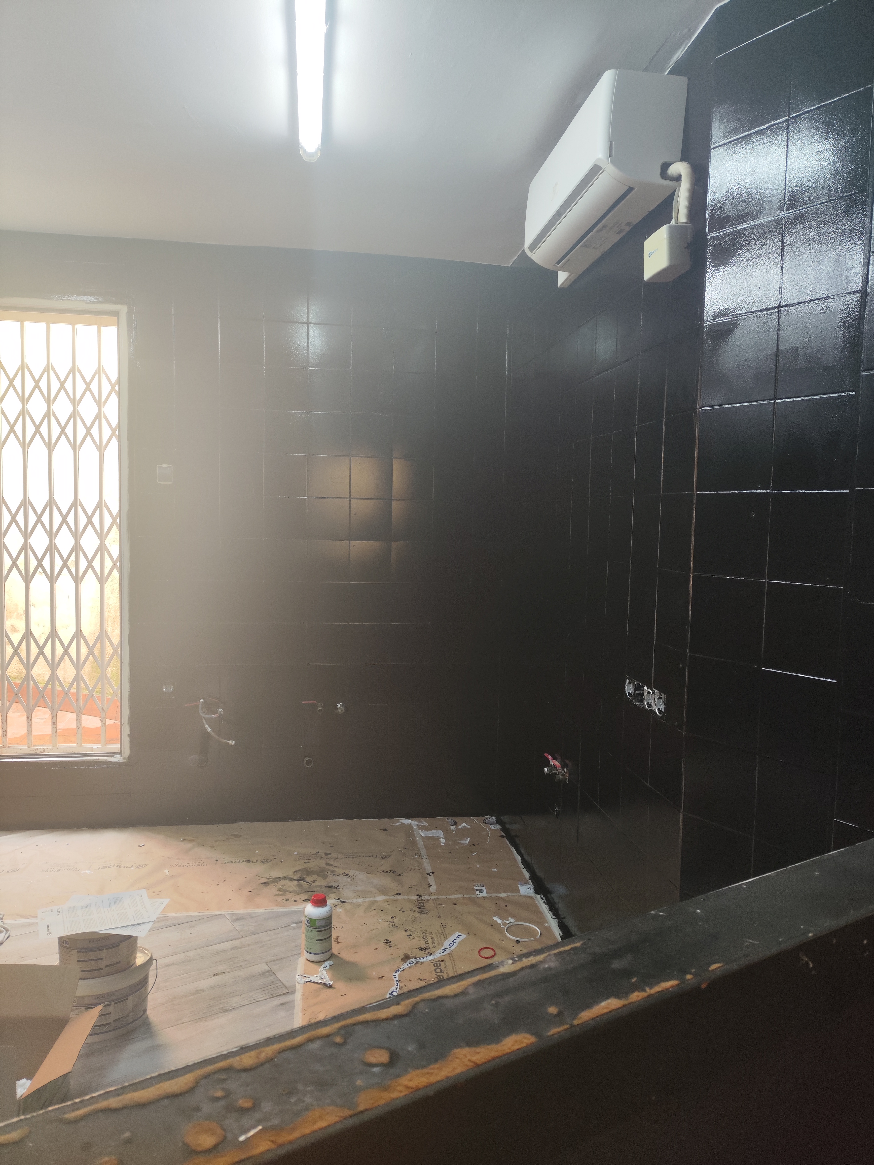 Cocina con pintura alimentaria